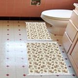 Alanur Home Kaymaz Taban Djt Klozet Takımı Trend Saçaklı Vintage AL5007 Bej