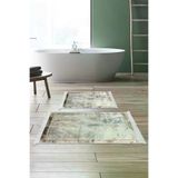 Alanur Home M12271-eko-klozet-2-K-S Eko Trend Djt 2 Li Yıkanabilir Kaymaz Taban Banyo Paspas M12271 Modern Gri (50 X 80 - 40 X 50)