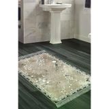 Alanur Home Mu118-Trend-Banyo Eko Trend Djt Banyo Paspası Yıkanabilir Kaymaz Taban Mu118 Modern Kahve