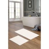 Alanur Home Rex Puffy Pelüş 2 Li Banyo Paspasi - Krem