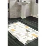 Alanur Home S1030-Trend-Banyo Eko Trend Djt Banyo Paspası Yıkanabilir Kaymaz Taban S1030 Modern Krem