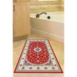 Alanur Home S5009-Trend-Banyo Eko Trend Djt Banyo Paspası Yıkanabilir Kaymaz Taban S5009 Osmanlı Bordo