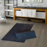 Alanur Home Welsoft Karo Bambo Klozet Takımı 2 Pcs ( 60 x 100 50 x 60 ) Antrasit - Antrasit