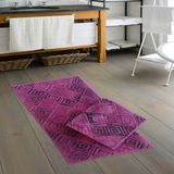 Alanur Home Welsoft Vintage Bambo Klozet Takımı 2 Pcs ( 60 x 100 50 x 60 ) Fuşya