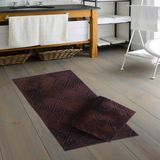 Alanur Home Welsoft Vintage Bambo Klozet Takımı 2 Pcs ( 60 x 100 50 x 60 ) Kahve