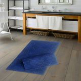 Alanur Home Welsoft Vintage Bambo Klozet Takımı 2 Pcs ( 60 x 100 50 x 60 ) Lacivert - Lacivert