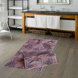 Alanur Home Welsoft Vintage Bambo Klozet Takımı 2 Pcs ( 60 x 100 50 x 60 ) Pudra