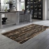Alanur Trend Kaymaz Keçe Tabanlı Yıkanabilir Mutfak Halısı MU126 Kahve - 120 x 180 cm - Kahverengi