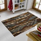 Alanur Trend Kaymaz Keçe Tabanlı Yıkanabilir Mutfak Halısı MU126 Vizon - 80 x 150 cm