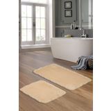 ALANUR Viyana Welsoft Dantelli 2'li Banyo Klozet Takımı Cappuccino VİYANA