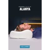 Alanya Ergonomik Visco Yastik Ortopedik Hafizali Visco Yastik 60X32x13-10 Cm