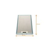 Alanya Yedek Parça 205X474 Mm Davlumbaz Filtresi Ankastre Aspiratör Alüminyum Metal Ocak Yağ Filtresi E8