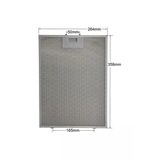 Alanya Yedek Parça 358 X 264 Mm, Davlumbaz Aspiratör Filtresi Metal Yağ Filtresi 00703451, 703451 Bosch, L1