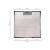 Alanya Yedek Parça 81460141 Teka Aspiratör Davlumbaz Filtresi 345 X 283 Mm Dbb 90 L3