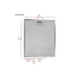 Alanya Yedek Parça 81481030 Teka Davlumbaz Aspiratör Filtresi 340X282mm Dy90, Dp90, Dh90 B2