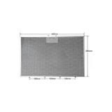 Alanya Yedek Parça Davlumbaz Süpürgesi Yağ Filtresi 440X280 Mm Teka Ve Beko E12 İle Uyumlu Metal Yağ Filtresi 81455031-9198810134