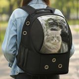 AlaPet Galaksi Kedi Taşıma Çantası (Yeni Model) Ekstra Hava Kanallı Kedi Çantası - Siyah