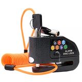 Alarm Disk Kilidi Seti, Fren Kilidi, Hırsızlığa Karşı Su Geçirmez 110 Db 7 mm Pin 1,5 M Hatırlatma Kablosu Motosikletler Için Scooter Taşıma Çantası Asorti | Motosiklet Bisiklet Scooter Için