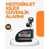 Alarm Sensörlü Disk Kilidi Motosiklet Scooter Bisiklet Güvenlik P93880s694
