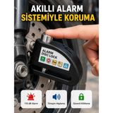 Alarm Sensörlü Disk Kilidi Motosiklet Scooter Bisiklet Güvenlik Yeni Nesil Nemere - 1