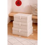 ALAS 3 Adet Çok Amaçlı Baza Altı Giysi & Yastık Mini Hurç - Kahverengi - 40x30x26