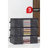 ALAS 3 Adet Pencereli Düzenleyici Organizer Hurç Seti 64x45x22