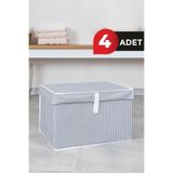 ALAS 4 Adet Çok Amaçlı Mini Kıyafet Düzenleyici Organizer Kutu Hurç