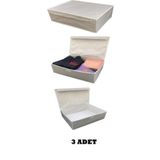 Alas Gri 50x40x19 cm Çok Amaçlı Kutu Baza