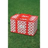 ALAS Termo Piknik Çantası 15 Litre Kırmızı Ekoseli Kaliteli Malzeme ile Fonksiyonel Tasarım 35X20X20 cm - 15 lt