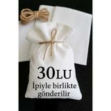ALASEREN 30LU BEZ KESE HAM BEZ NATURAL TAKI,LAVANTA,SABUN ÇOK AMAÇLI KESE 10*15 CM