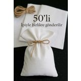 ALASEREN BEYAZ RENK HAM BEZ .TAKI,SABUN,LAVANTA KESESİ NATURAL(10X15 CM) 50ADET