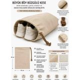 Alaseren Büyük Boy Seyahat Düzenleyici 45X60 cm – Duck Kumaş Büzgülü Kese – Ayakkabı, Giysi ve Eşya Saklama Çantası