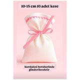 ALASEREN HAM BEZ BEYAZ NATURAL10×15 CM NAKIŞ DETAYLI 10LU ÇOK AMAÇLI BEZ KESE BEZ POŞET