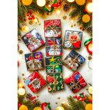 Alaseren Noel Çorap Hediye Kutusu 10’lu – Yılbaşı Temalı Renkli Desenli Unisex Çoraplar - Karışık-Çok Renkli - Standart
