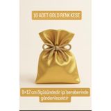 ALASEREN SATEN GOLD RENK BEZ KESE 9×12 CM 10LU PAKET DÜĞÜN,NİŞAN TAKI,LAVANTA,KURUYEMİŞ BEZ POŞET