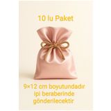 ALASEREN SATEN PUDRA RENK BEZ KESE 9×12 CM 10LU PAKET DÜĞÜN,NİŞAN TAKI,LAVANTA,KURUYEMİŞ BEZ POŞET