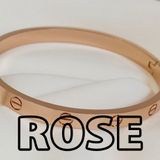 Alaşım Kartier Kelepçe Bileklik Rose