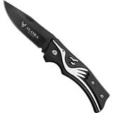 Alaska Katlanır Cep Çakısı - Siyah - SDR-001 - Leylek Motifli