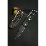 Alaska Sdr-11A 15,5 Cm Mat Siyah Kamp Outdoor Paslanmaz Çelik Kilitli Mini Cep Çakı