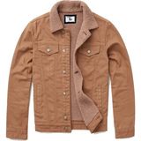 Alaska The Last Frontier R.lion Kürklü Kot Mont Premium Denim --K.camel-- - 2XL