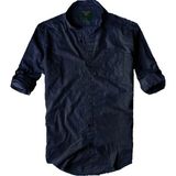 Alaska The Last Frontier Slim Fit %100 Pamuk Kumaş Hakim Yaka Uzun Kol Gömlek Koyu Lacivert- - Çok Renkli