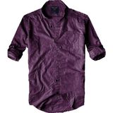 Alaska The Last Frontier Slim Fit Saf Pamuk Kumaş Hakim Yaka Uzun Kol Gömlek-çizgili Koyu Mavi- Çok Renkli S - Mor