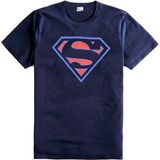 Alaska The Last Frontier Superman Logolu %100 Pamuk Tişört - Lacivert - 4 Yaş