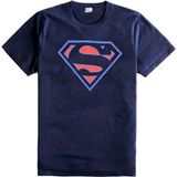 Alaska The Last Frontier Superman Logolu %100 Pamuk Tişört - Lacivert - 5 Yaş