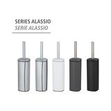 Alassio Tuvalet Fırçası Tutucusu, Beyaz, Metal, 39,2 x 9,3 x 9,3 cm - Option-1