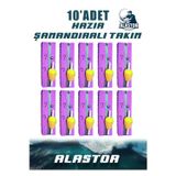 Alastor 10'Lu Hazır Set Şamandıralı Olta Ucu Takımı - 3 İğneli Mantarlı Hazır Takım - Şıpşıp