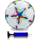 Alastor Ala Store Şampiyonlar Ligi Pompalı Sert Zemin Halı Saha Futbol Topu No:5 Futbol Topu - Beyaz - Lacivert - Kırmızı