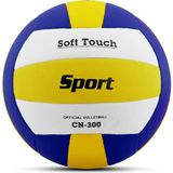 Alastor Ala Store Voleybol Topu Soft Touch Yapıştırma Yumuşak Yüzey 18 Panel 5 Numara Sarı-Lacivert