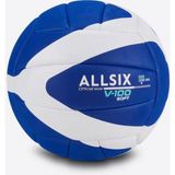 Alastor Allsix Voleybol Topu - Mavi / Beyaz - 260/280 G - 15 Yaş ve Üzeri - V100 Soft 260 - Beyaz - Mavi