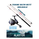 Alastor Cyristal 150 Tekne Olta Seti Olta Kamışı Vortex6000 Olta Makinesi 2'Li Set Dolgulu Olta Kamışı